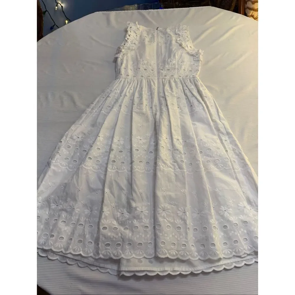 Kate Spade New York White Eyelet Dress Size 0